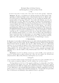 Frobenius Maps of Abelian Varieties and Finding Roots of Unity in Finite Fields J