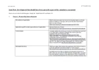 Joint Note: Development That Should Have Been Assessed As Part of the Cumulative Assessment