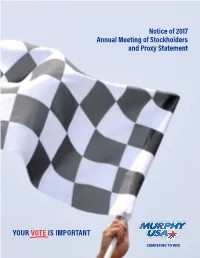 Notice of 2017 Annual Meeting of Stockholders and Proxy Statement