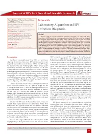 Recommended Laboratory HIV Testing Algorithm for Serum Or Impact of HIV/AIDS