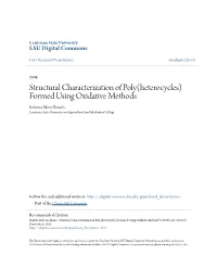 Structural Characterization of Poly(Heterocycles)