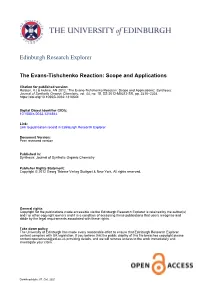 The Evans-Tishchenko Reaction: Scope and Applications
