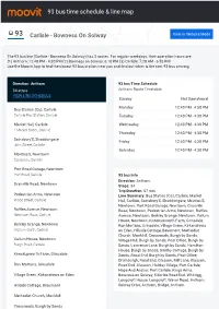 93 Bus Time Schedule & Line Route