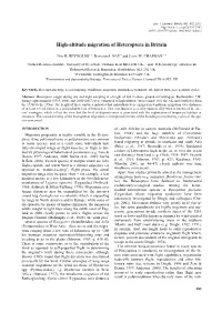 High-Altitude Migration of Heteroptera in Britain