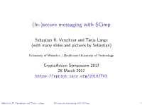 (In-)Secure Messaging with Scimp