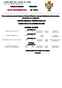 Nota Informativa Nº 085 ______