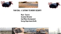 Thar Coal: a Gateway to Energy Security