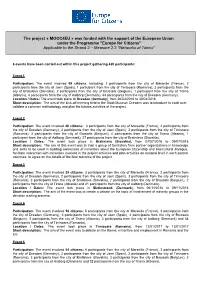 The Project « MOOC4EU » Was Funded with the Support of The