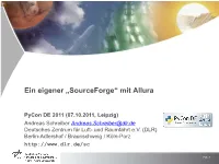 Ein Eigener "Sourceforge" Mit Allura