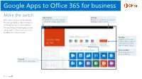 Google Apps to Office