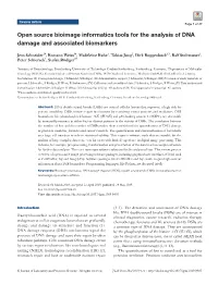 Open Source Bioimage Informatics Tools for the Analysis of DNA Damage and Associated Biomarkers