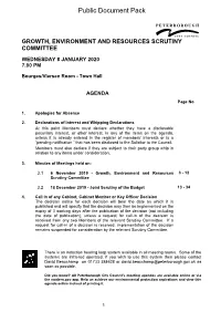 (Public Pack)Agenda Document for Growth, Environment and Resources Scrutiny Committee, 08/01/2020 19:00