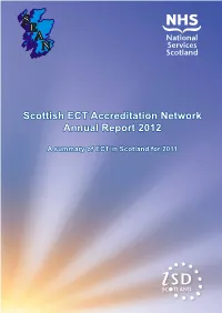 Scottish ECT Accreditation Network Annual Report 2012