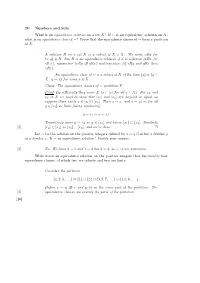 2E Numbers and Sets What Is an Equivalence Relation on a Set X?