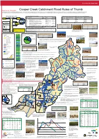 Cooper Creek Catchment Flood Rules of Thumb This Guide Has Used the Best Information Available at Present