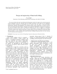Design and Engineering of Functional Clothing