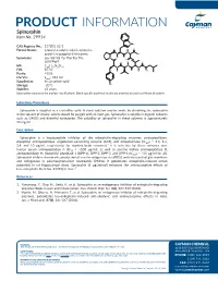PRODUCT INFORMATION Spinorphin Item No