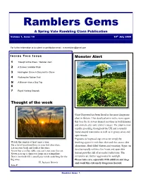 Ramblers Gems a Spring Vale Rambling Class Publication