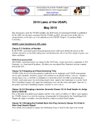 2019 Tournament Rules