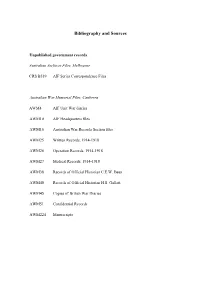 Bibliography and Sources
