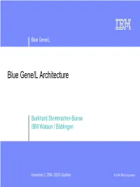 Blue Gene/L Architecture