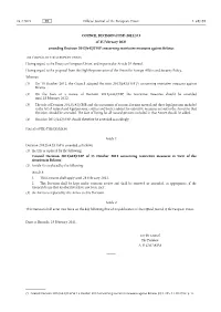 (CFSP) 2021/353 of 25 February 2021 Amending Decision 2012/642/CFSP Concerning Restrictive Measures Against Belarus