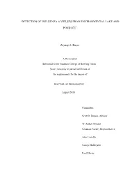 Detection of Influenza a Viruses from Environmental Lake and Pond Ice