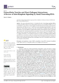 Extracellular Vesicles and Host–Pathogen Interactions: a Review of Inter-Kingdom Signaling by Small Noncoding RNA