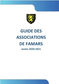 Guide Des Associations De Famars