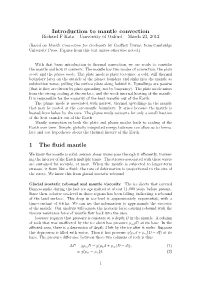 Introduction to Mantle Convection Richard F Katz – University of Oxford – March 23, 2012