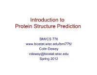 Introduction to Protein Structure Prediction