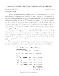Nitrogen Fixation Plays an Important Role in Sustaining Approximately 40% of the Earth’S Population Through Generation of Synthetic Fertilizers