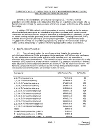 Method 3562: Supercritical Fluid Extraction of Polychlorinated