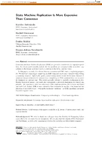 State Machine Replication Is More Expensive Than Consensus
