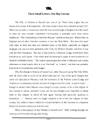 The Volume of Sacred Law (VSL)