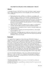 Bali Process Strategy for Cooperation: Update1