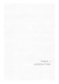 Chapter I INTRODUCTION Chapter I