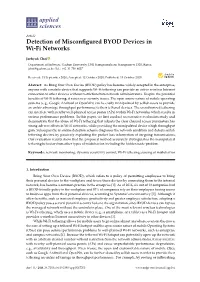 Detection of Misconfigured BYOD Devices in Wi-Fi Networks