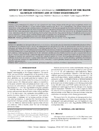 EFFECT of CHICKPEA (Cicer Arietinum