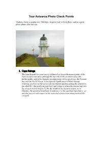 Tour Aotearoa Photo Check Points 1. Cape Reinga