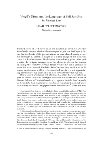 Vergil's Nisus and the Language of Self-Sacrifice In