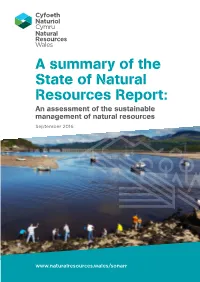 A Summary of the State of Natural Resources Report: an Assessment of the Sustainable Management of Natural Resources September 2016