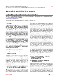 Apoptosis in Amphibian Development