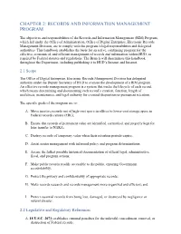 Records and Information Management Program
