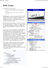 RMS Titanic - Wikipedia