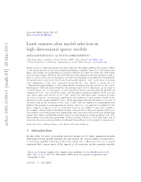 Least Squares After Model Selection in High-Dimensional Sparse Models.” DOI:10.3150/11-BEJ410SUPP