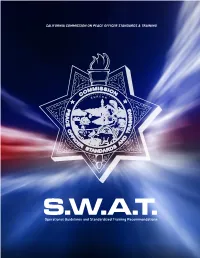 SWAT Operational Guidelines and Standardized Training Recommendations D