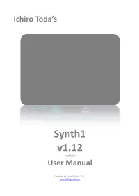 Synth1 V1.12 Unofficial User Manual