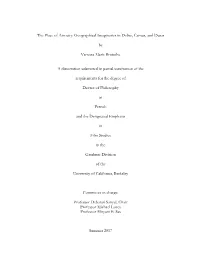 The Place of Atrocity: Geographical Imaginaries in Delbo, Camus, and Duras by Vanessa Marie Brutsche a Dissertation Submitted In