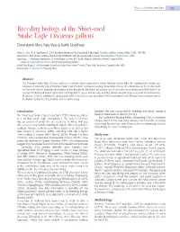 Breeding Biology of the Short-Toed Snake Eagle Circaetus Gallicus Devvratsinh Mori, Raju Vyas & Kartik Upadhyay